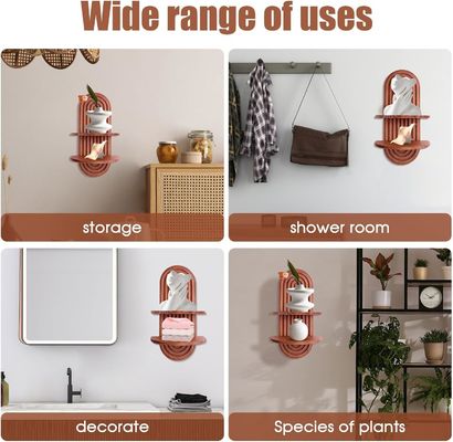 Étagère arc-en-ciel pour le stockage murale et étagères flottantes sur étagère murale en bois