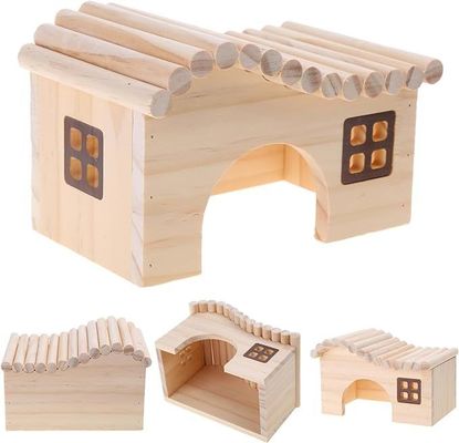 Cadeau artisanal Lit d'animal industriel maison de hérisson en bois pour l'escalade