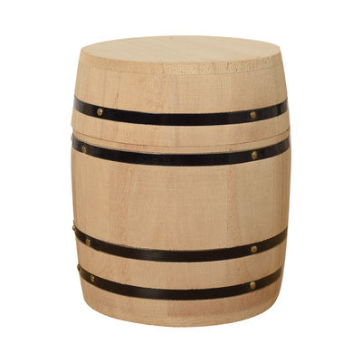 Baril de stockage en bois de couleur claire personnalisable selon vos préférences