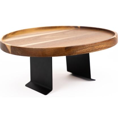 Logo personnalisé plateau de canapé en acacia pour le canapé en bois réglable écologique