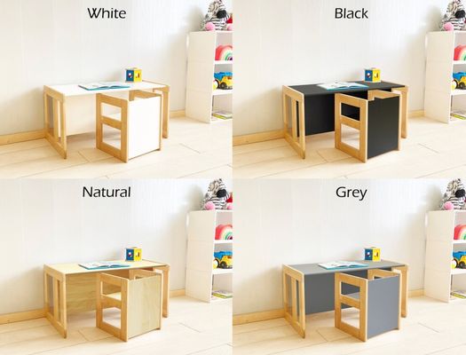 Économie d'espace et chaise de table Montessori fonctionnelle pour meubles de chambre pour enfants