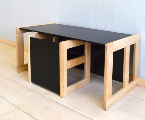 Économie d'espace et chaise de table Montessori fonctionnelle pour meubles de chambre pour enfants