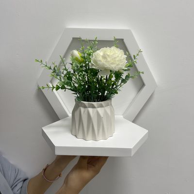 Économiser de l'espace PANEL Étagère en bois pour exposer des fleurs et organiser des articles ménagers