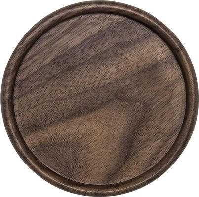 Coupe détenteur tapis 4 pouces de bambou naturel Eco-amicaux sous-vêtements en bois avec porte-métal