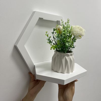 Économiser de l'espace PANEL Étagère en bois pour exposer des fleurs et organiser des articles ménagers