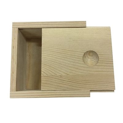 Impression à écran de soie Couleur bois de pin personnalisé Boîte en bois plat