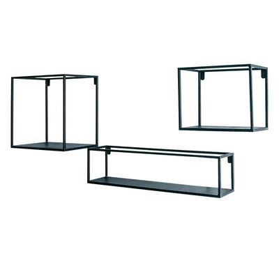 Aucune étagère de rangement en bois gonflable avec des étagères en bois massif et en métal de design moderne