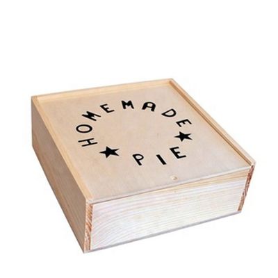 Vitalucks Emballage personnalisé de tarte aux pommes Boîte en bois écologique pour cadeaux spéciaux