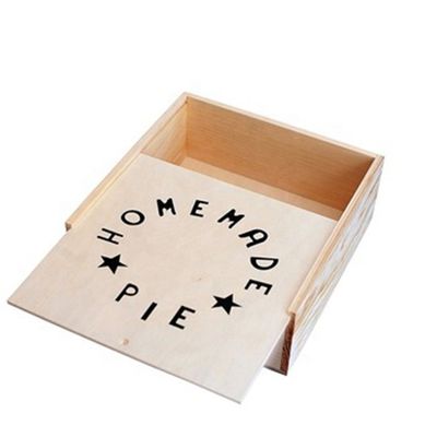 Vitalucks Emballage personnalisé de tarte aux pommes Boîte en bois écologique pour cadeaux spéciaux