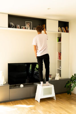 Appareil électroménager à l' intérieur moderne Cage pour animaux de compagnie Maison pour chien et chat Salon