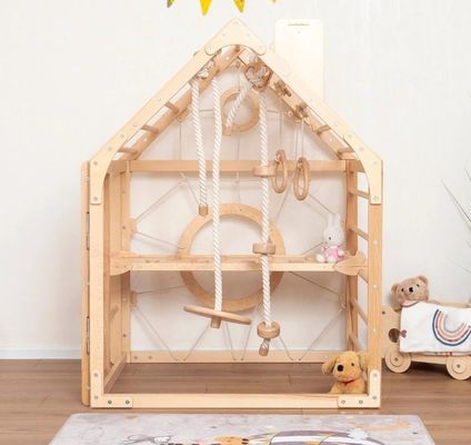 Gymnase mobile pour enfants avec imprimante et accessoires en corde Waldorf en option