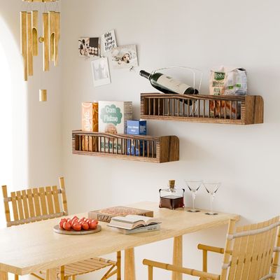 Étagères flottantes en bois personnalisables pour la chambre à coucher
