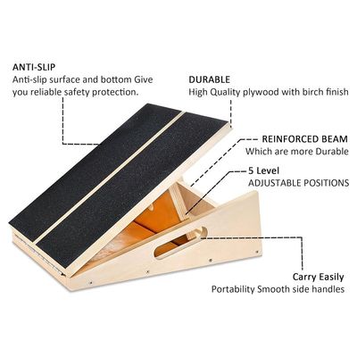 Améliorez votre routine de fitness avec cette planche à inclinaison professionnelle et un élastique pour les mollets