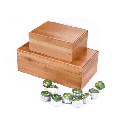 Boîtes de rangement en bambou biodégradables faites à la main Boîtes cadeaux artisanaux en bambou ou en bois sur mesure