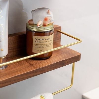 Étagère murale moderne et élégante meubles de rangement suspendus meubles métalliques bois étagères de salon