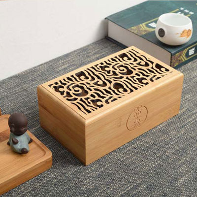 Boîte cadeau en bois de bambou écologique réutilisable en bois massif pour des promotions personnalisées