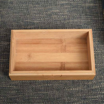 Boîte cadeau en bois de bambou écologique réutilisable en bois massif pour des promotions personnalisées