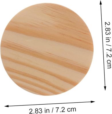 8pcs couvercles en bois de bambou non déversement bougies pots en verre étanche à l' air pots couvercles en bois