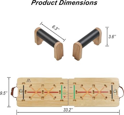 Conception personnalisée Kit de planche en bois massif avec bandes de résistance à barres de plaque