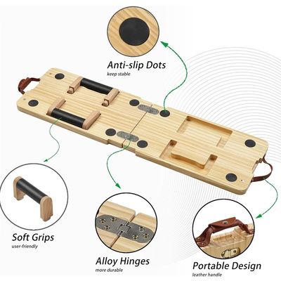 Conception personnalisée Kit de planche en bois massif avec bandes de résistance à barres de plaque