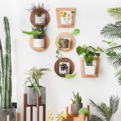 Étagère de plantes d'intérieur étagère de plantes en bois étagère rustique avec logo personnalisé