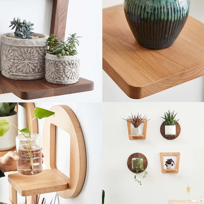 Étagère de plantes d'intérieur étagère de plantes en bois étagère rustique avec logo personnalisé