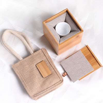 Matériel Structure Bois massif Rectangle fait à la main Knick Knacks bijoux Boîte cadeau en bambou