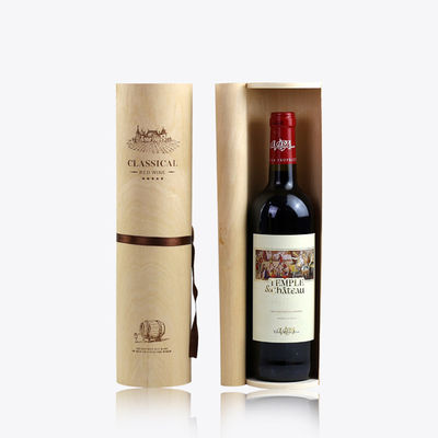 Boîtes cadeaux en bois inachevées avec boîte à vin artisanale en écorce de bouleau en couleur naturelle