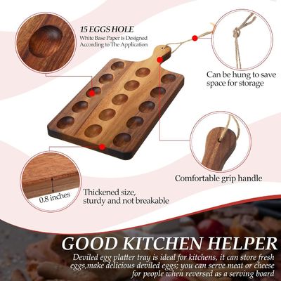 Plateau à œufs en bois dévié réversible à votre demande