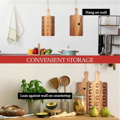 Plateau à œufs en bois dévié réversible à votre demande