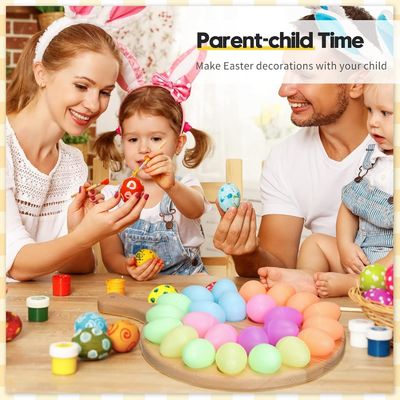 Plateau à œufs déviés en bois et carte de charcuterie pour Noël de Pâques