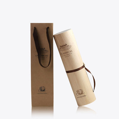 Boîte à écorce de bouleau personnalisée pour le thé, le vin, l'huile essentielle et le stockage de la bouteille de gouttelette de crème