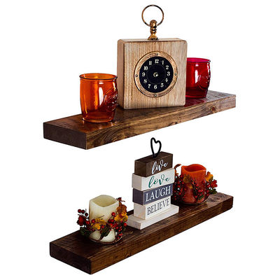 Étagère flottante en bois de design moderne pour salon