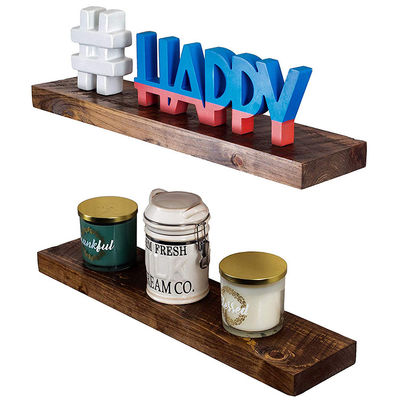 Étagère flottante en bois de design moderne pour salon