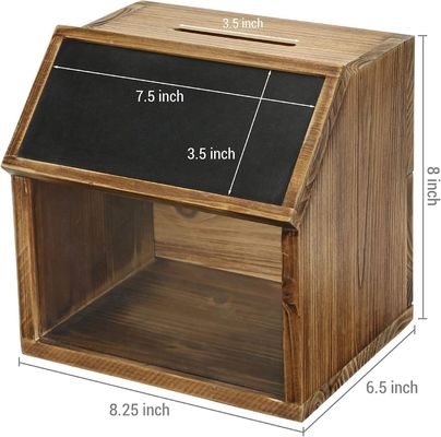 Organiseur de jouets Multifonction boîte à bulletins avec étiquette en carton et fenêtre acrylique