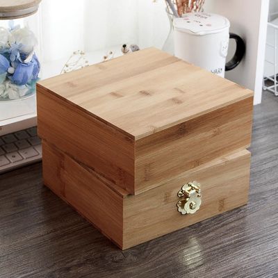 Boîte de rangement de bijoux en bois avec verrou et sécurité