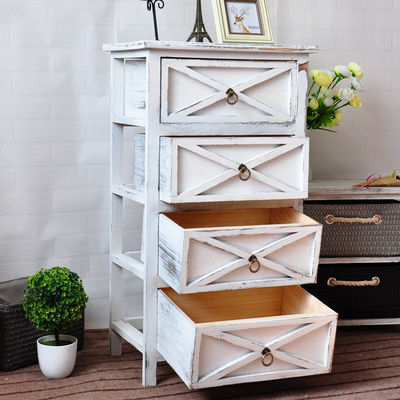 Cabinet de rangement de chambre à coucher de style français moderne avec petit tiroir