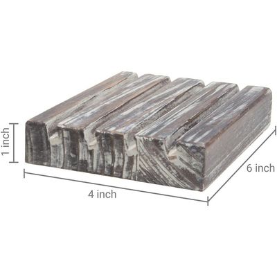 Peint marron 4 rangées bois brûlé défi militaire porte-monnaie 4x6x1 pouces