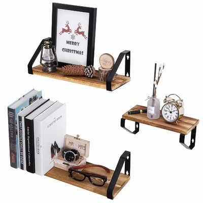 Étagère flottante à paroi en bois massif de conception moderne en grande quantité pour OEM/ODM