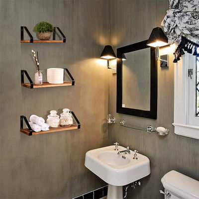 Étagère flottante à paroi en bois massif de conception moderne en grande quantité pour OEM/ODM