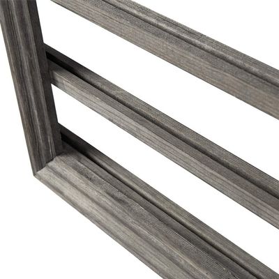 5 niveaux d'impression en bois gris vintage brûlé monnaies de défi