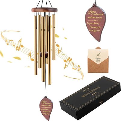 Cadeau personnalisé pour maman Cadeau personnalisé en aluminium Compassion Chimes de vent commémoratives pour l'extérieur