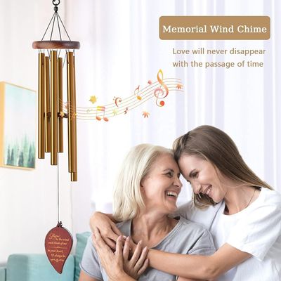 Cadeau personnalisé pour maman Cadeau personnalisé en aluminium Compassion Chimes de vent commémoratives pour l'extérieur