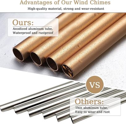 Cadeau personnalisé pour maman Cadeau personnalisé en aluminium Compassion Chimes de vent commémoratives pour l'extérieur