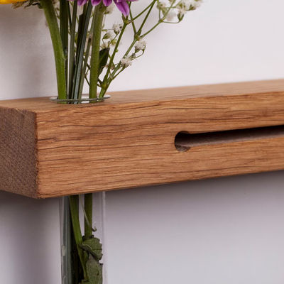 Tableau de décoration murale avec étagère et vase