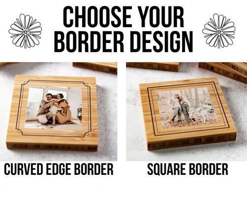 Cadre photo en bois avec style personnalisable échantillon gratuit ou sera retourné