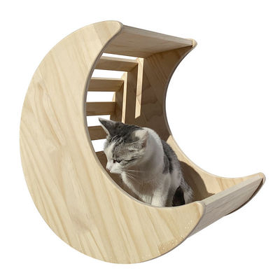 Meubles de maison d'arbre de design moderne pour petits animaux de compagnie en bois sur mesure