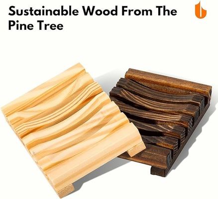 En stock Populaire 19,88 X 14 X 2,5 pouces Acacia courbé plateau de service avec le logo de la poignée