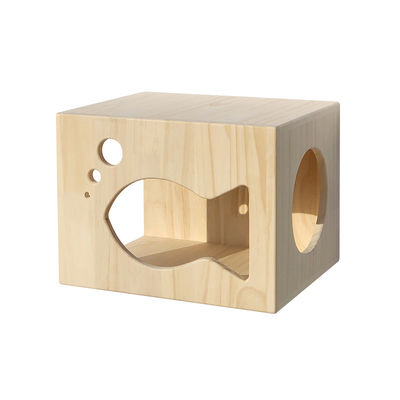 Meubles de maison d'arbre de design moderne pour petits animaux de compagnie en bois sur mesure
