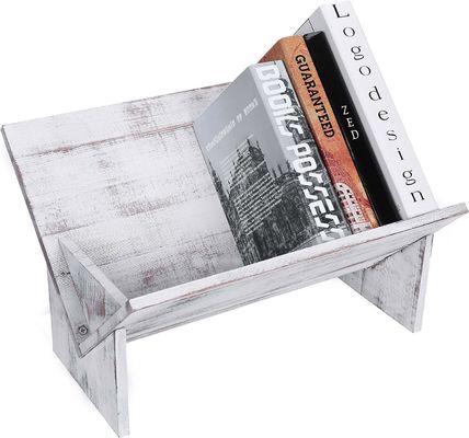 Livres de magazines en bois Fichiers d'albums Affichage de style rétro Organisateur Décoration d'étagère